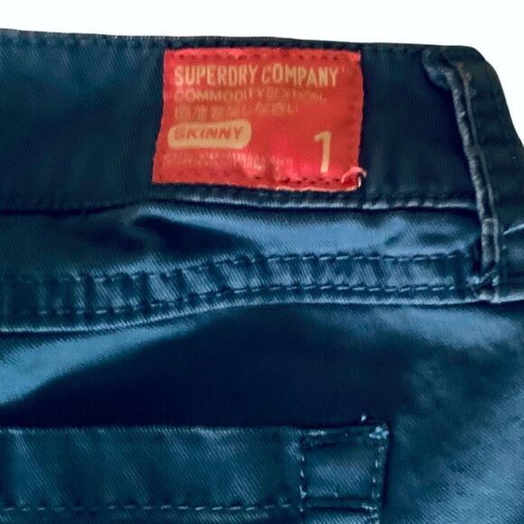 SUPERDRY Company Commdity Edition Blue Mid-Rise Skinny Jeans Size XS - Picture 6 of 10
